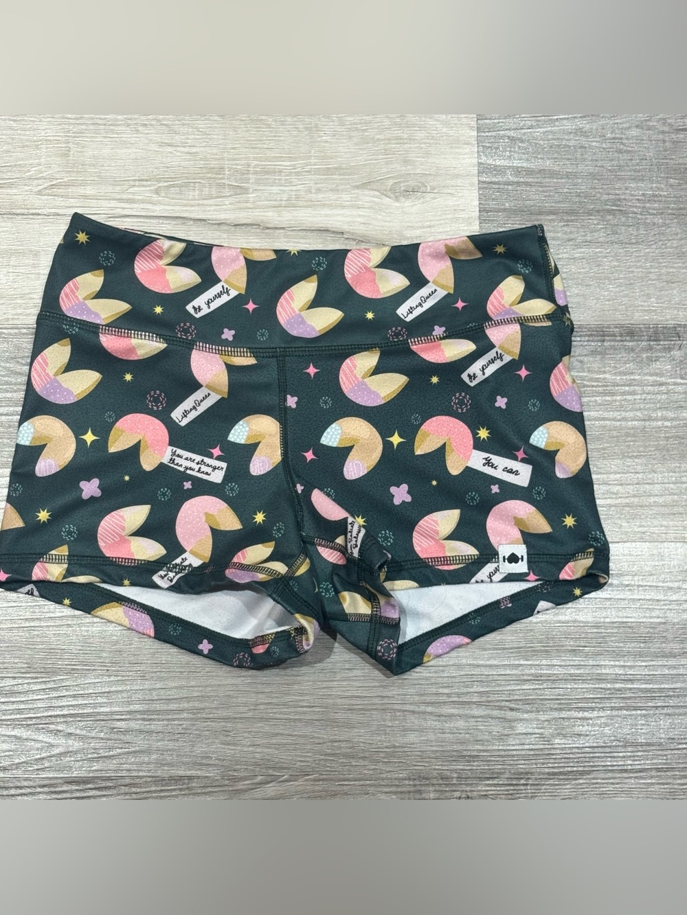 WodBottom Fortune Cookie Athletic Shorts | 3” Inseam | Size Small